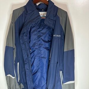 Men's Columbia Navy Blue Outter Shell Jacket sz XL